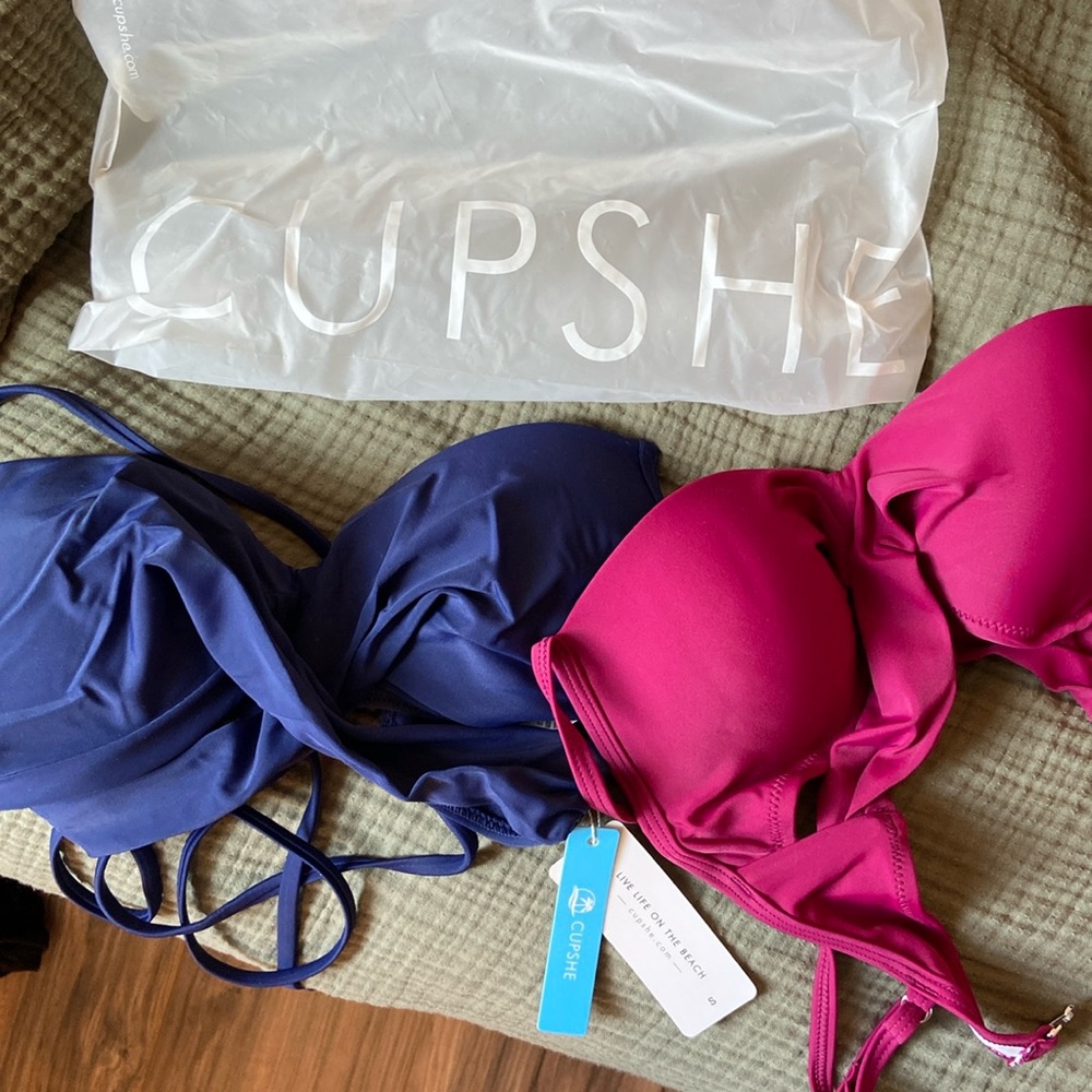 Cupshe bikini tops NWT